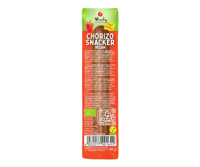 wheaty chorizo vegan vorst