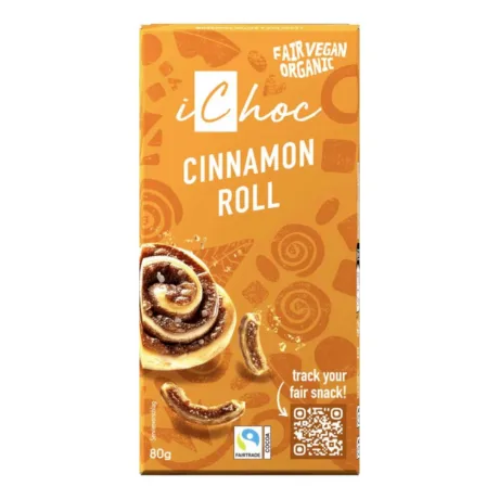 iChoc kaneelisaia maitsega šokolaad, mahe, 80g