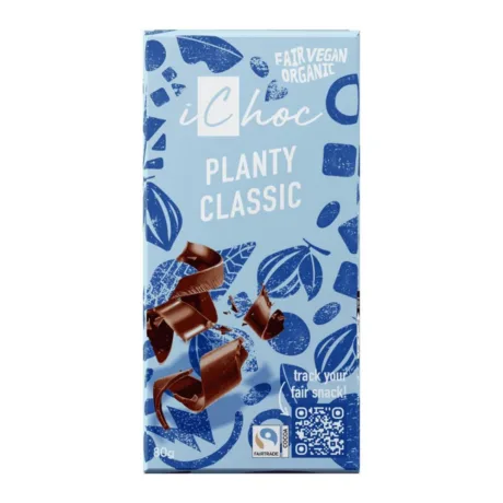 iChoc klassikaline vegan piimašokolaad, mahe, 80g