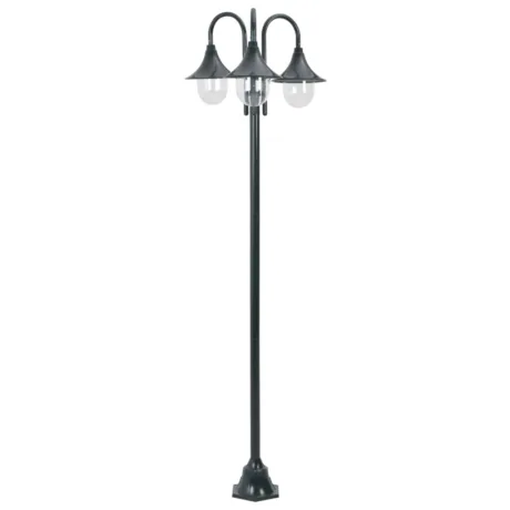 Aialatern E27 220 Cm, Alumiinium, Kolme Laternaga