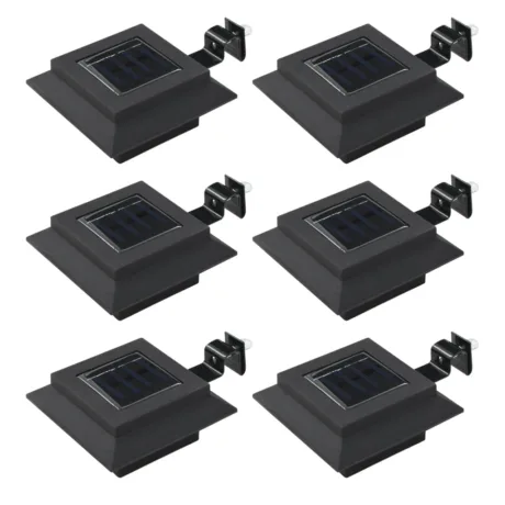 Päikesepatareiga Aiavalgustid 6 Tk Led Ruudukujuline 12 Cm