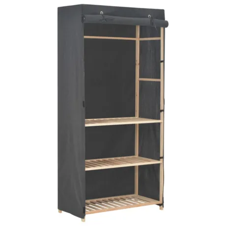 3 Tasandiga Garderoob, 79 x 40 x 179 Cm, Kangas