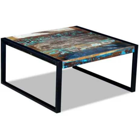 Kohvilaud Taastatud Puidust 80 x 80 x 40 Cm