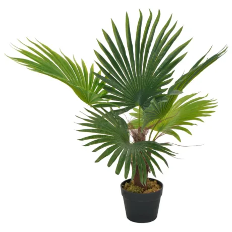 Kunsttaim Palm Lillepotiga , Roheline