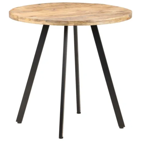 Söögilaud, 80 Cm, Töötlemata Mangopuit