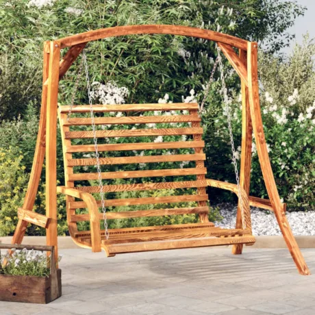 Aiakiik, Tiikpuu Viimistlusega Painutatud Puit, 126 x 63 x 92 Cm