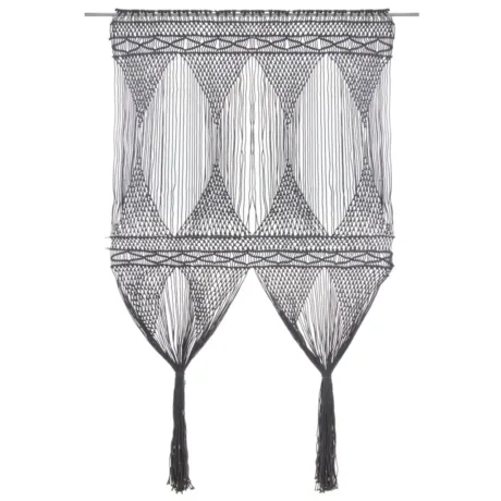 Makrameekardin, Hall, 140 x 240 Cm Puuvill