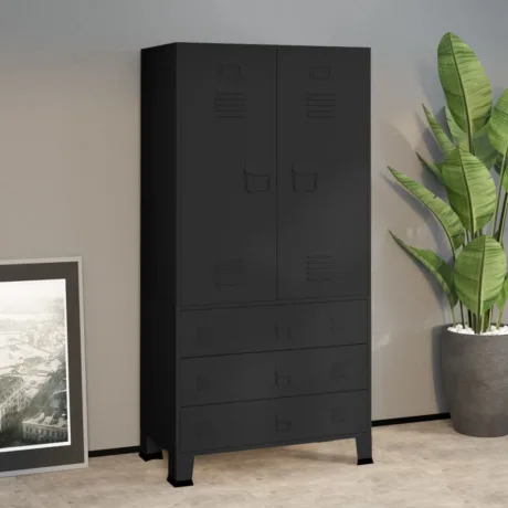 Industriaalne Garderoob, 90 x 50 x 180 Cm, Metall