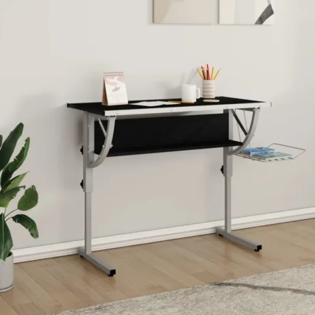 Käsitöölaud, Ja Hall, 110 x 53X(58–87) Cm, Tehispuit/Teras
