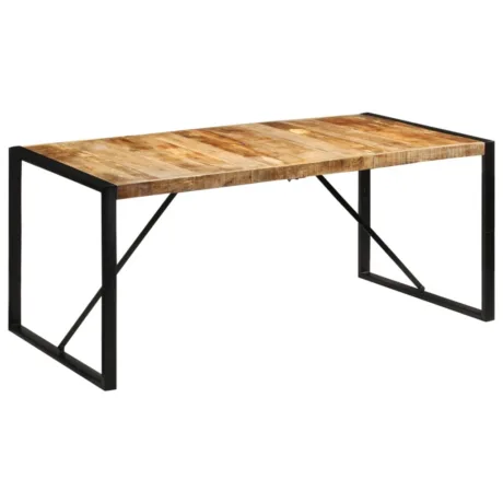 Söögilaud, 175 x 90 x 76 Cm, Töötlemata Mangopuit