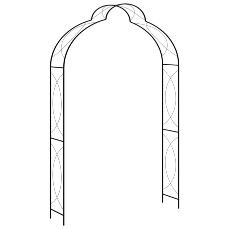 Aiakaar, Must, 150 x 34 x 240 Cm, Raud
