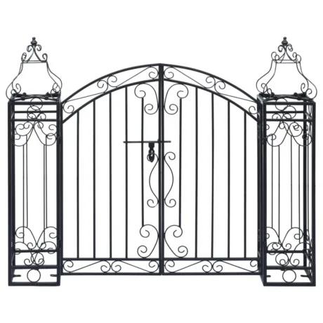 Ornamentidega Aiavärav Sepistatud Rauast 122 x 20,5 x 100 Cm