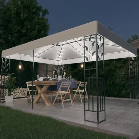 Varjualune, Topeltkatuse Ja Led-Nöörvalgustitega, 3 x 4 M