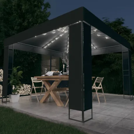 Varjualune Topeltkatuse Ja Led-Nöörvalgustiga 3 x 3 M