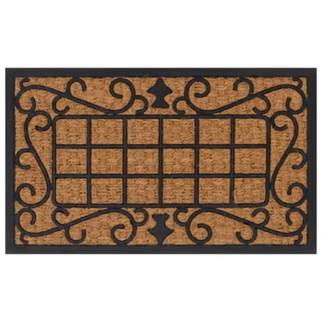 Uksematt, Ristkülik, 45 x 75 Cm, Kumm Ja Kookoskiud