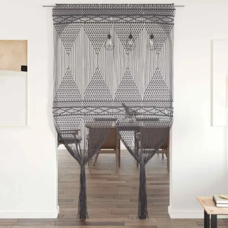 Makrameekardin, Hall, 140 x 240 Cm Puuvill