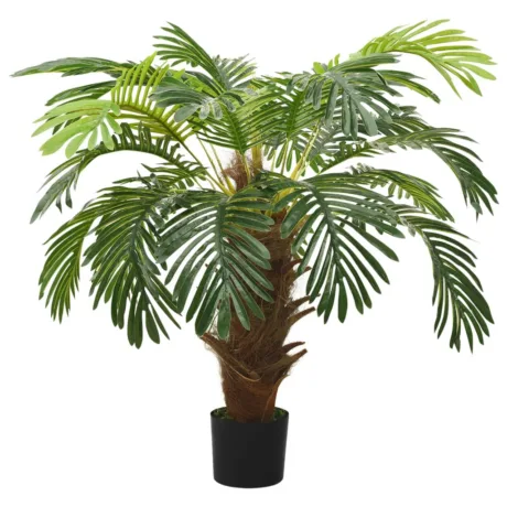 Kunsttaim Sago Palm Lillepotiga, Roheline