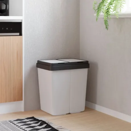 Kahe Konteineriga Prügikast, 2 x 25 L