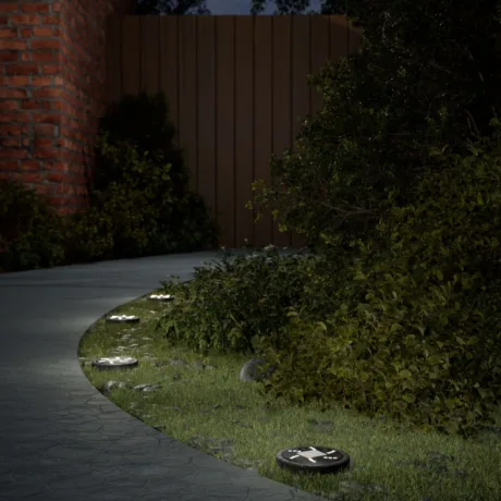 Päikesetoitel Valgustid Maapinnale, Maavaiadega 4 Tk, Soe Valge