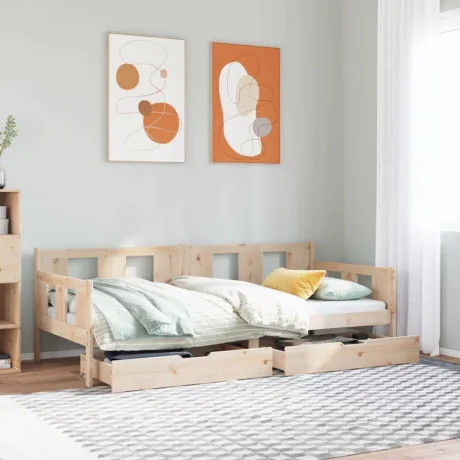 Sahtlitega Päevavoodi, Ilma Madratsita, Männipuit