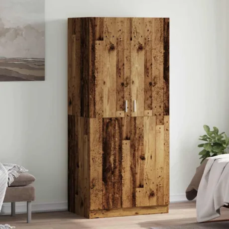 Riidekapp Old Wood 90 x 52 x 200 Cm Engineered Wood