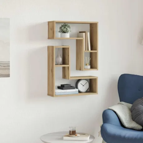Seinakuubikuriiulid 2 Tk Artisan Oak Engineered Wood