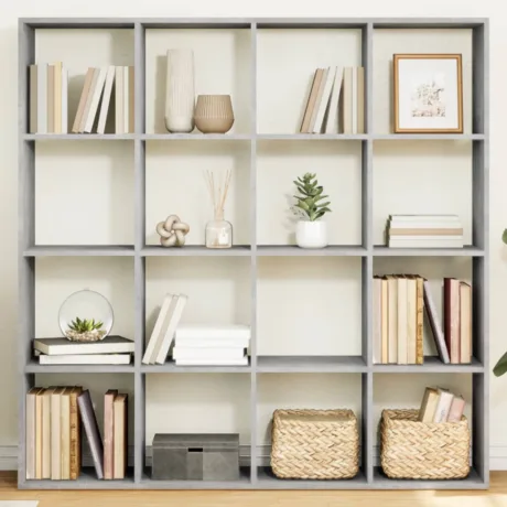 Raamaturiiul, Betoonhall 137,5 x 29 x 137,5 Cm Tehispuit