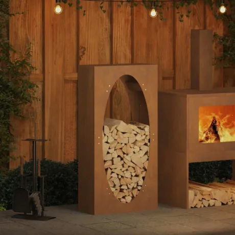 Küttepuude Riiul 50 x 23 x 100 Cm Ilmastikukindel Teras