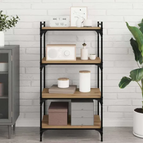 Raamatute Riiuli Plaat 4 Pcs Pruun 60 x 40 x 1,5 Cm Tehispuit