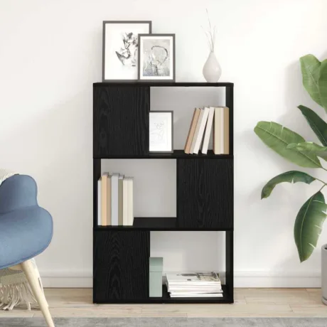 Telerikapi Komplekt Must 60 x 24 x 94,5 Cm Tehispuit