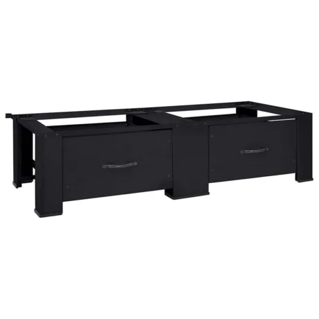 Pesumasina Pedestal 2 Pcs Must 127 x 54,5 x 32,5 Cm Teras