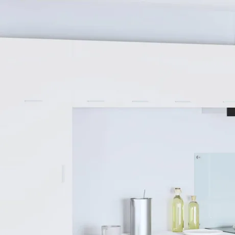 Seinakapp Ladustamisega 2 Pcs Valge 30 x 31 x 40 Cm Tehispuit