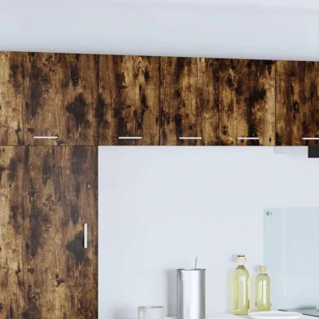 Seinakapp Suitsutatud Tamm Ja Valge 30 x 31 x 40 Cm Tehispuit