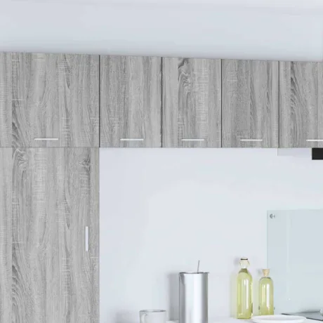 Seinakapp Uksega Hall Sonoma Ja Valge 30 x 31 x 40 Cm Tehispuit