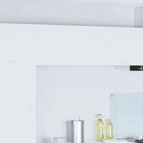 Seinakapp Ladustamisega Uksega Valge 40 x 31 x 40 Cm Tehispuit