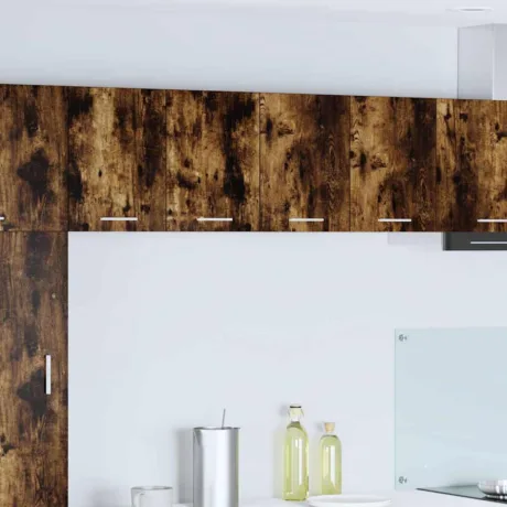 Seinakapp 2 Pcs Suitsutatud Tamm Ja Valge 60 x 31 x 40 Cm