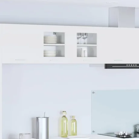 Seinakapp Ladustamisega Uksega Valge 40 x 31 x 40 Cm Tehispuit