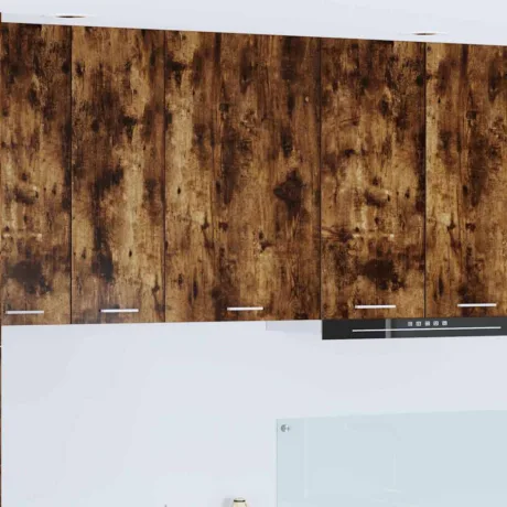 Seinakapp Suitsutatud Tamm Ja Valge 50 x 31 x 80 Cm Tehispuit