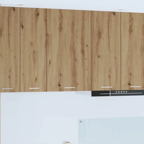 Seinakapp Meisterdatud Tamm Ja Valge 50 x 31 x 80 Cm Tehispuit