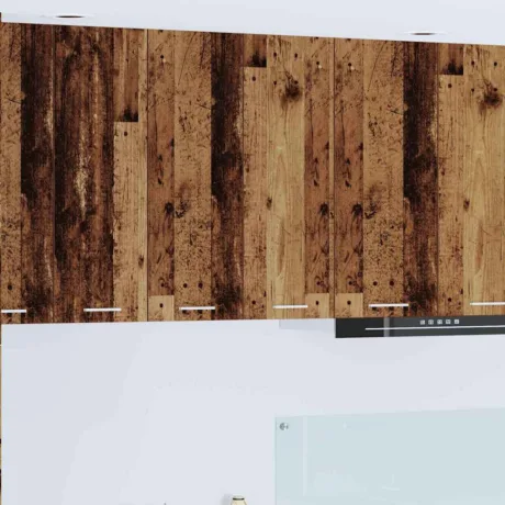 Seinakapp Ladustamisega Vana Puit 60 x 31 x 80 Cm Tehispuit