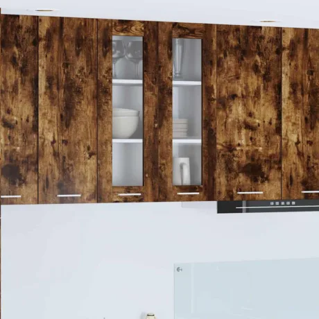 Seinakapp Uksega Suitsetatud Tamm 60 x 31 x 80 Cm Tehispuit