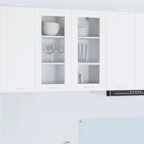 Seinakapp Ladustamisega Uksega Valge 80 x 31 x 80 Cm Tehispuit