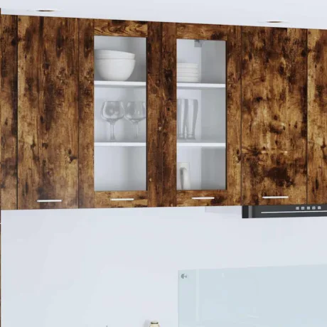 Seinakapp Uksega Suitsetatud Tamm 80 x 31 x 80 Cm Tehispuit