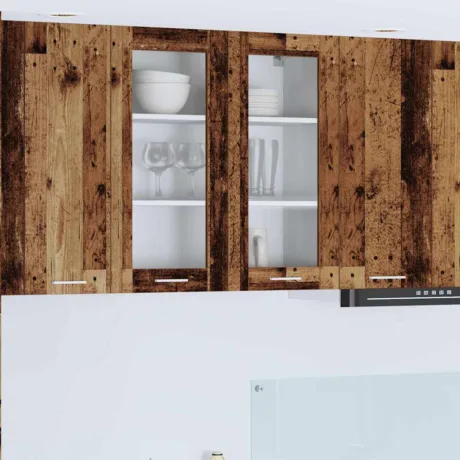 Seinakapp Ladustamisega Vana Puit 80 x 31 x 80 Cm Tehispuit