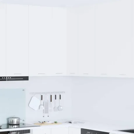 Seinakapp Ladustamisega Uksega Valge 57 x 57 x 100 Cm Tehispuit