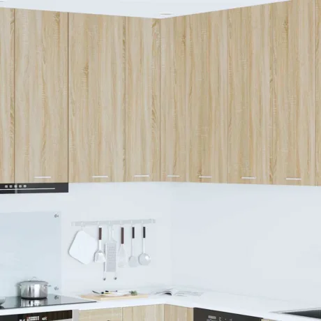 Seinakapp Sonoma Tammes Ja Valges 57 x 57 x 100 Cm Tehispuit