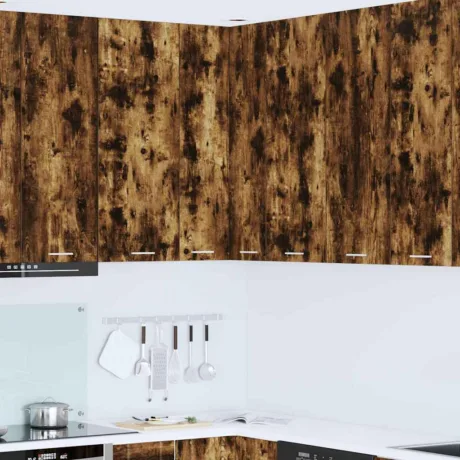 Seinakapp Suitsutatud Tamm Ja Valge 57 x 57 x 100 Cm Tehispuit