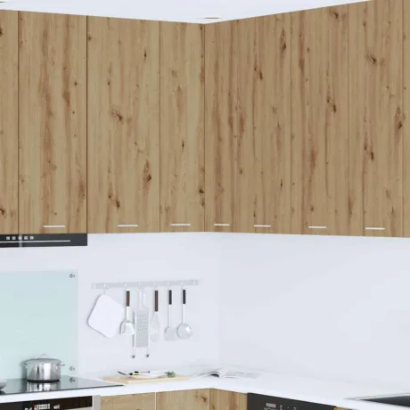 Seinakapp Meisterdatud Tamm Ja Valge 57 x 57 x 100 Cm Tehispuit