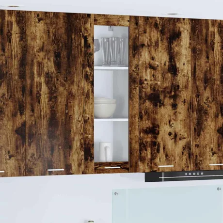 Seinakapp Uksega Suitsetatud Tamm 40 x 31 x 100 Cm Tehispuit