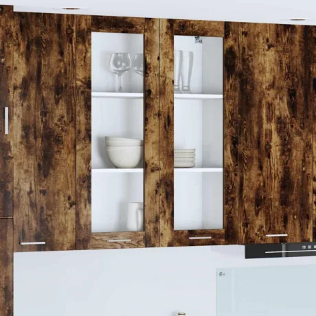 Seinakapp Uksega Suitsetatud Tamm 80 x 31 x 100 Cm Tehispuit